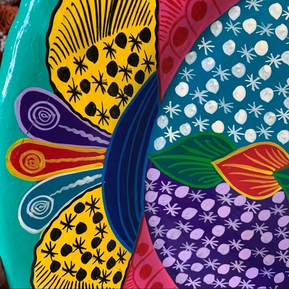 Hand Painted LATIN AMERICA Fish Serving Platter - Picture 5 of 7